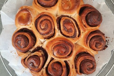 Cliquez pour zoomer ! Brioche étoilée au Nutella Thermomix par elodie_2509