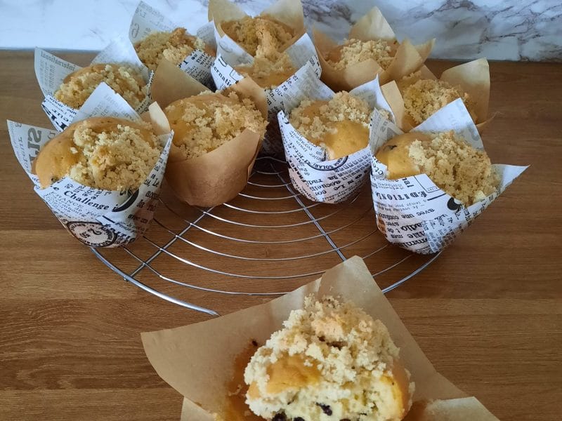 Cliquez pour zoomer ! Muffins aux pommes façon crumble Thermomix par elodie_2509