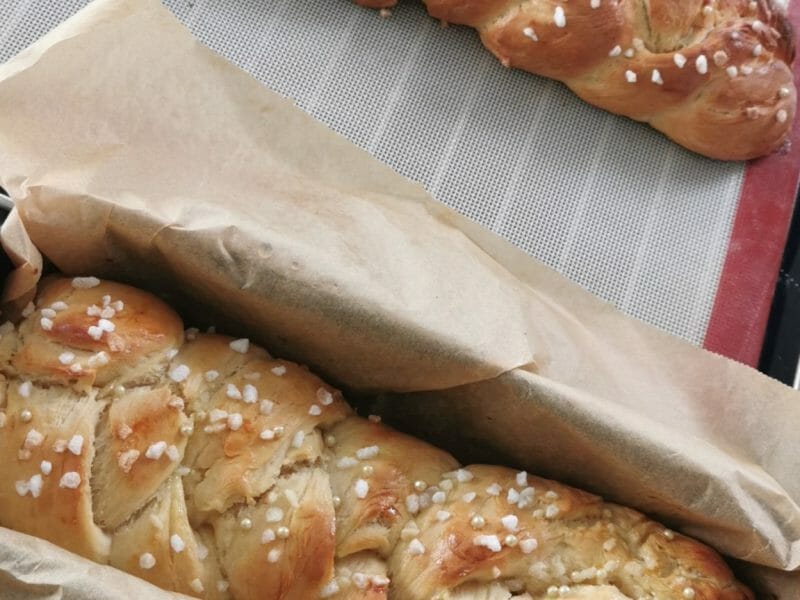 Cliquez pour zoomer ! Brioche tressée à la mie filante Thermomix par florine_79