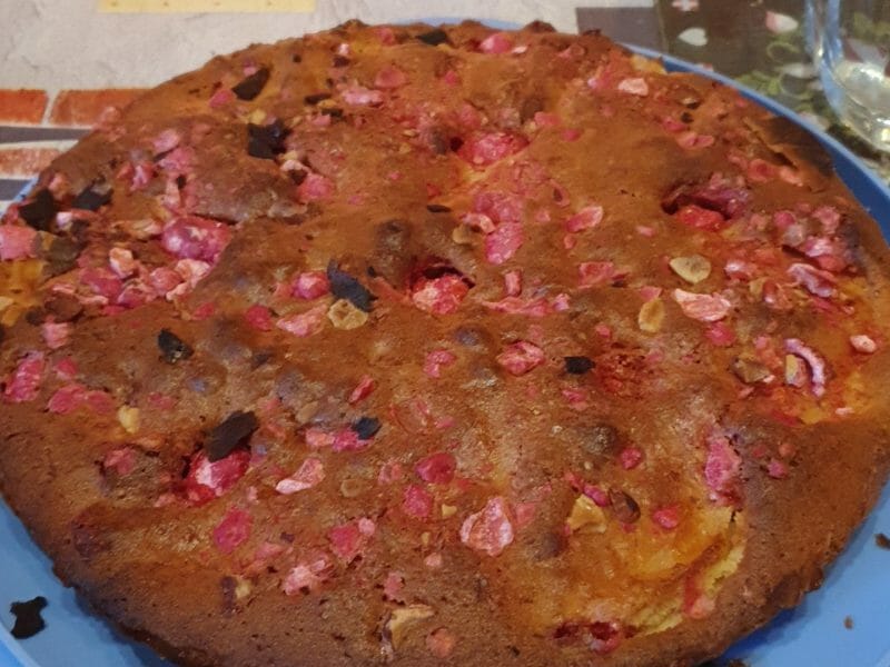 Cliquez pour zoomer ! Gateau lyonnais aux poires et pralines roses Thermomix par Carine63