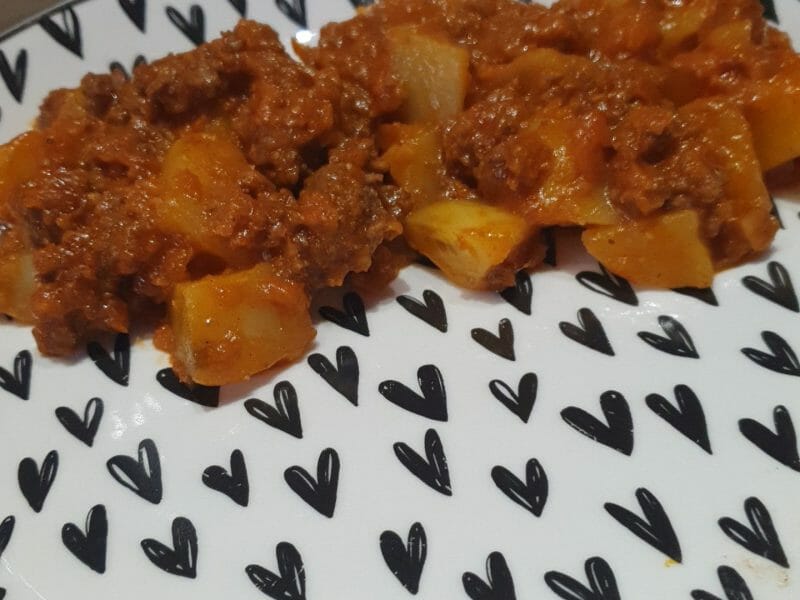 Cliquez pour zoomer ! Boeuf aux poivrons et pommes de terre Thermomix par Carine63
