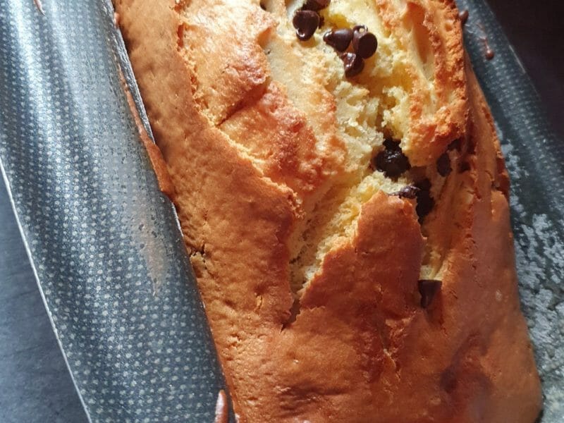 Cliquez pour zoomer ! Plum cake aux pépites de chocolat Thermomix par Carine63