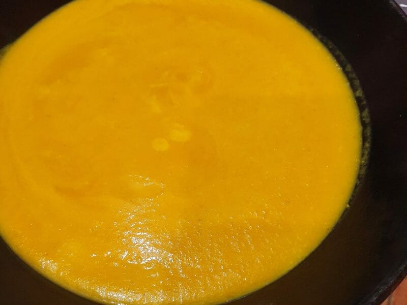 Cliquez pour zoomer ! Crème de potiron et carottes au lait de coco Thermomix par Carine63