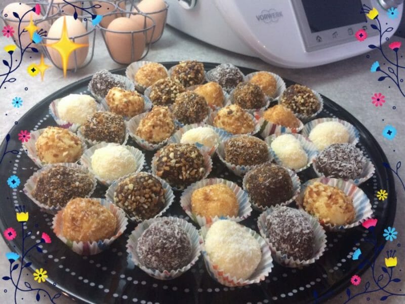 Cliquez pour zoomer ! Truffes au chocolat Thermomix par Elodie1280