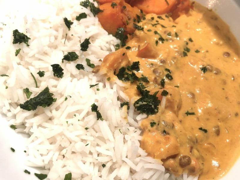 Cliquez pour zoomer ! Curry de butternut, pois chiches et lentilles Thermomix par Elodie1280