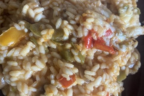 Cliquez pour zoomer ! Gratin de riz façon pizza Thermomix par Elodie1280