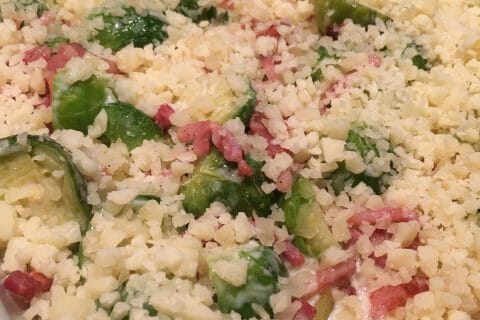 Cliquez pour zoomer ! Gratin de choux de Bruxelles au comté Thermomix par Elodie1280