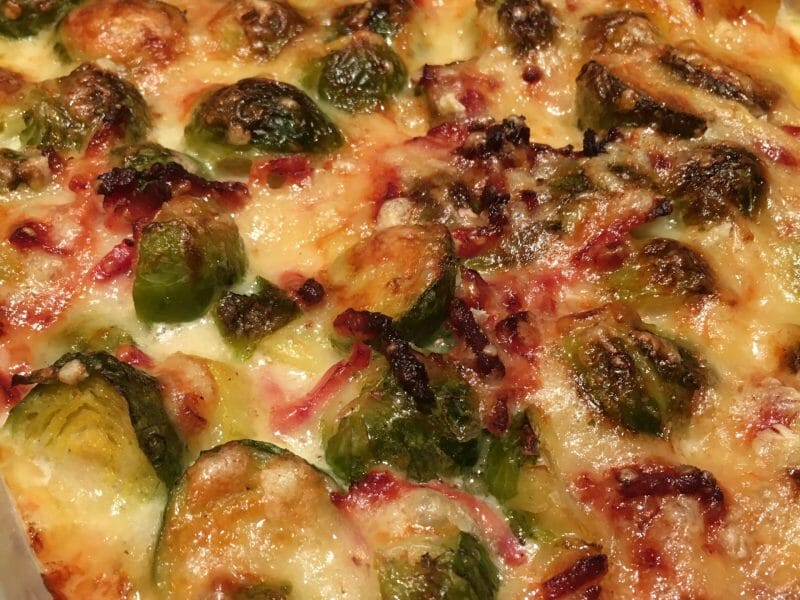 Cliquez pour zoomer ! Gratin de choux de Bruxelles au comté Thermomix par Elodie1280