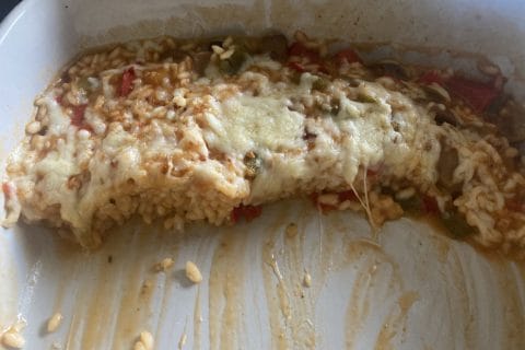 Cliquez pour zoomer ! Gratin de riz façon pizza Thermomix par Elodie1280