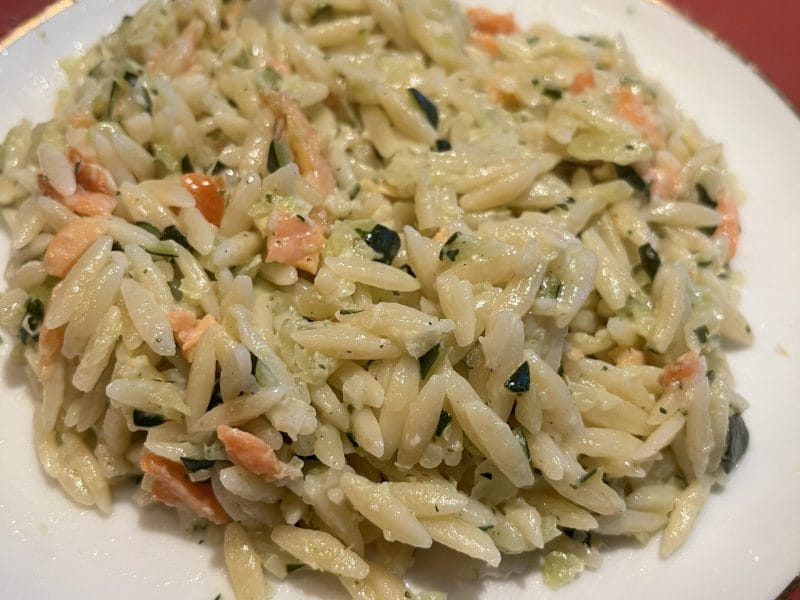 Cliquez pour zoomer ! Gratin de crozets aux courgettes et saumon fumé Thermomix par Elodie1280