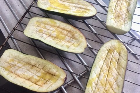 Cliquez pour zoomer ! Aubergines farcies au thon Thermomix par Elodie1280
