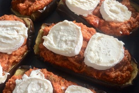 Cliquez pour zoomer ! Aubergines farcies au thon Thermomix par Elodie1280