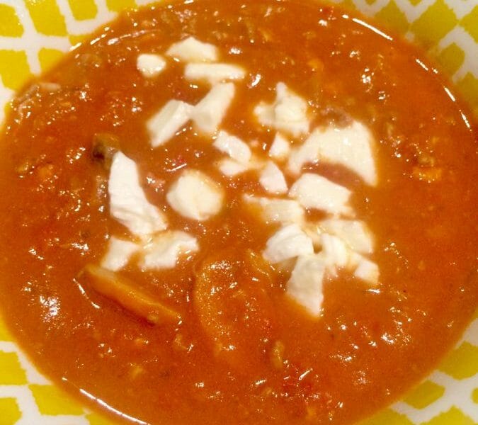 Cliquez pour zoomer ! La pizza soupe Thermomix par Elodie1280