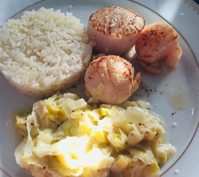 Cliquez pour zoomer ! Saint Jacques aux poireaux Thermomix par Elodie1280