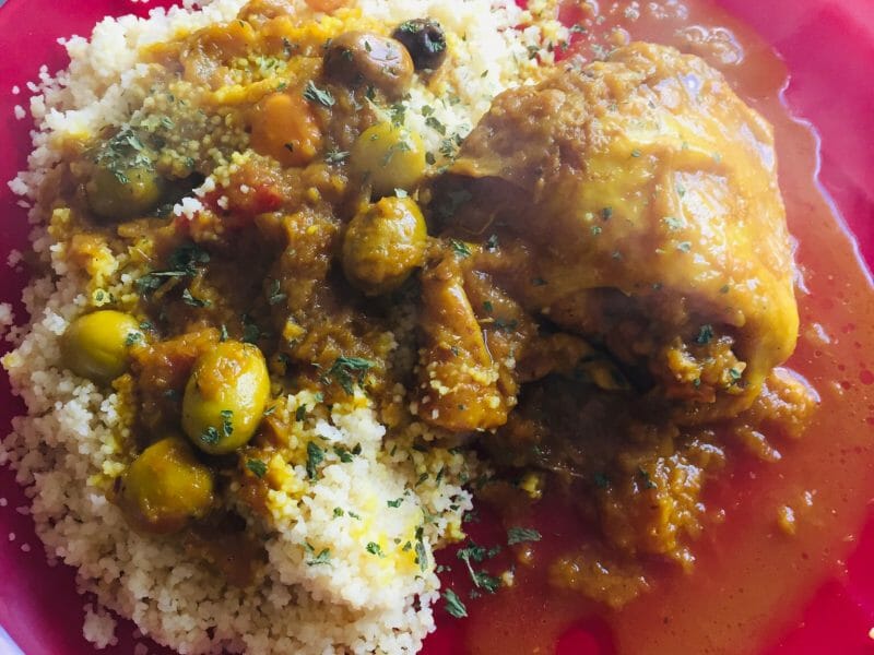 Tajine de poulet aux olives au Thermomix Cookomix