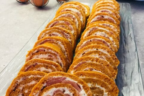 Cliquez pour zoomer ! Roulé à la tomate, saumon et fromage Thermomix par Elodie1280