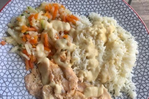 Cliquez pour zoomer ! Filet de cabillaud et sa sauce persillée Thermomix par Elodie1280
