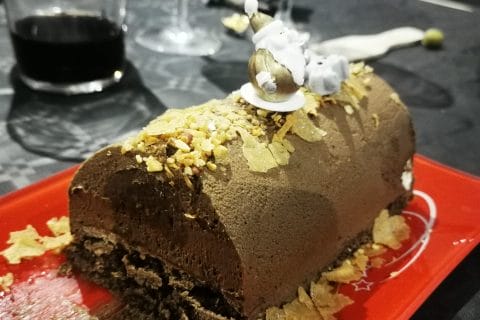 Cliquez pour zoomer ! Bûche mousse au chocolat Thermomix par Faby207