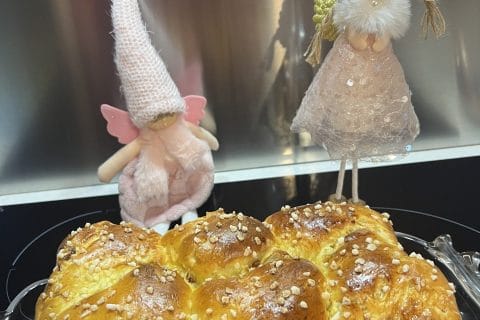 Cliquez pour zoomer ! Brioche mascarpone et fruits confits Thermomix par cricridu10