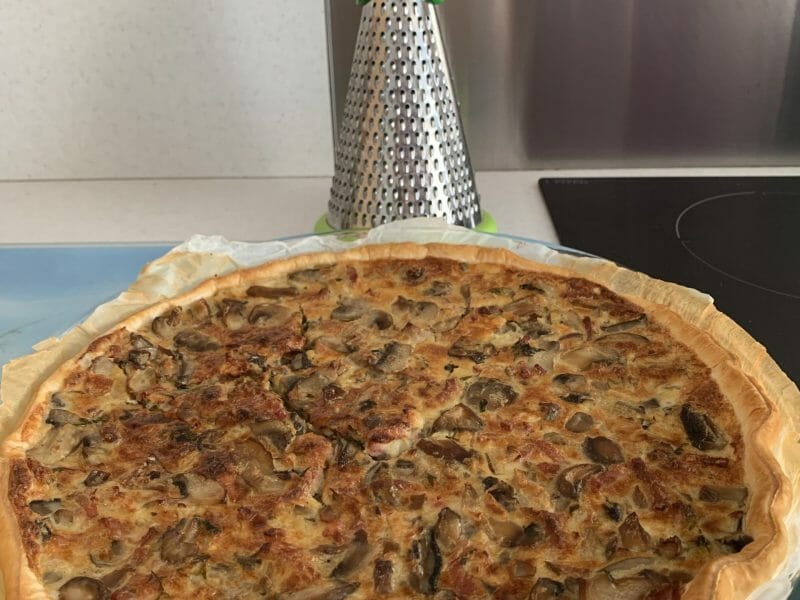 Cliquez pour zoomer ! Tarte champignons et lardons Thermomix par cricridu10