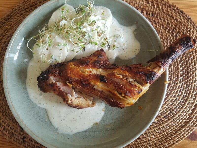 Cliquez pour zoomer ! Poulet tandoori et sauce raïta Thermomix par elenajalan