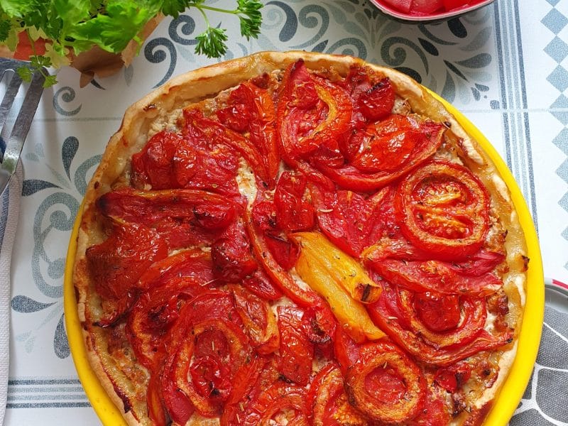 Cliquez pour zoomer ! Tarte salée façon tomates farcies Thermomix par morgane_cook