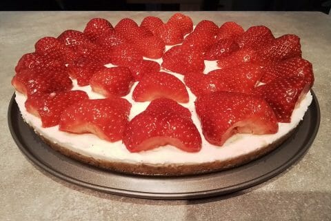 Cliquez pour zoomer ! Tarte aux fraises sans cuisson Thermomix par frizounette