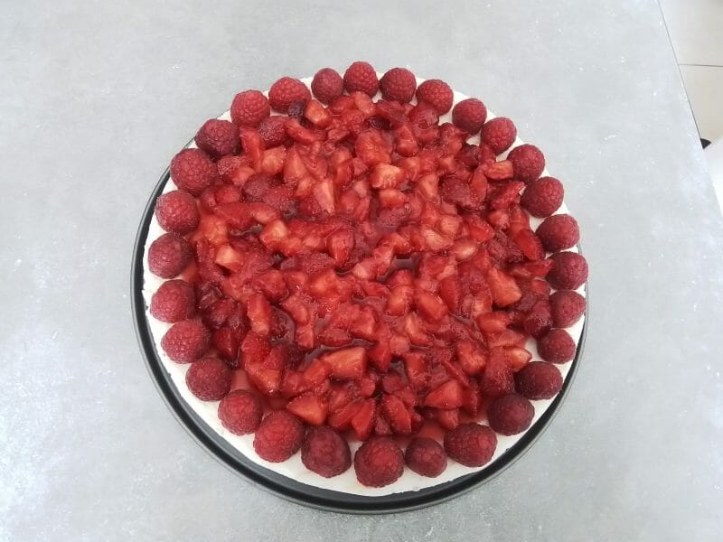 Cliquez pour zoomer ! Tarte aux fraises sans cuisson Thermomix par frizounette