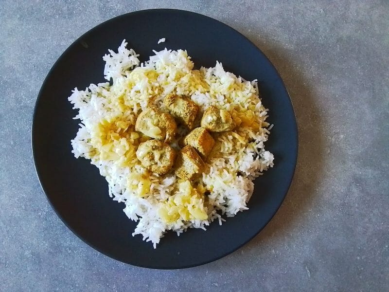 Cliquez pour zoomer ! Blancs de poulet sauce moutarde et curry Thermomix par frizounette