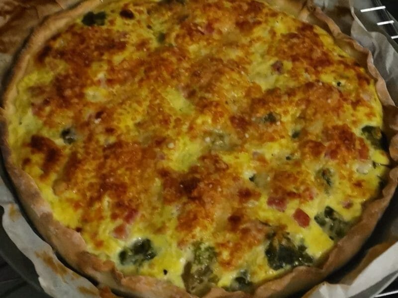 Cliquez pour zoomer ! Quiche aux choux de Bruxelles et lardons Thermomix par Ludimart