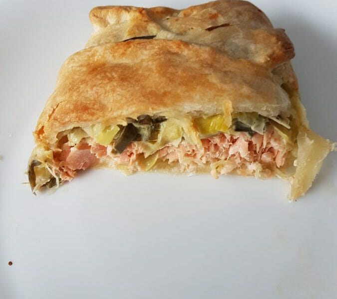 Cliquez pour zoomer ! Feuilleté saumon et poireaux Thermomix par Aureliemont