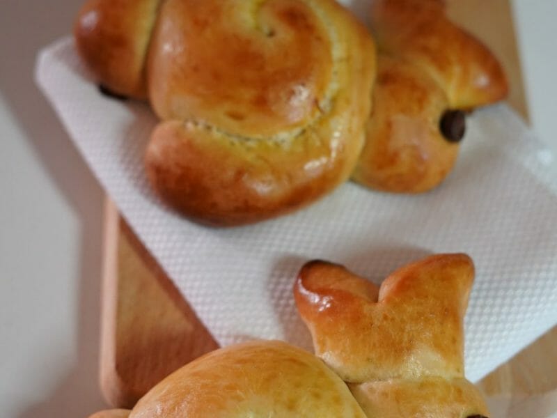 Cliquez pour zoomer ! Brioches lapin de Pâques Thermomix par AudreyMtl