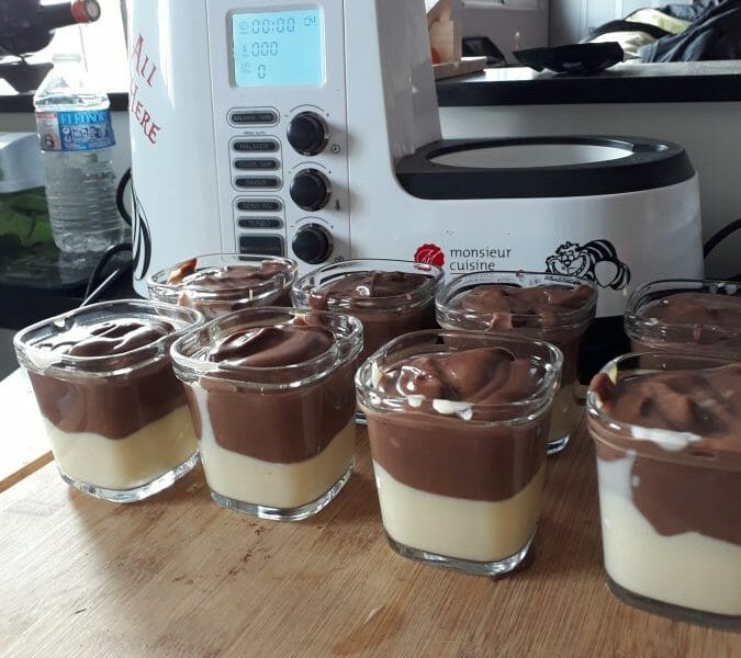 Cliquez pour zoomer ! Crème dessert au deux saveurs Thermomix par Farah2331