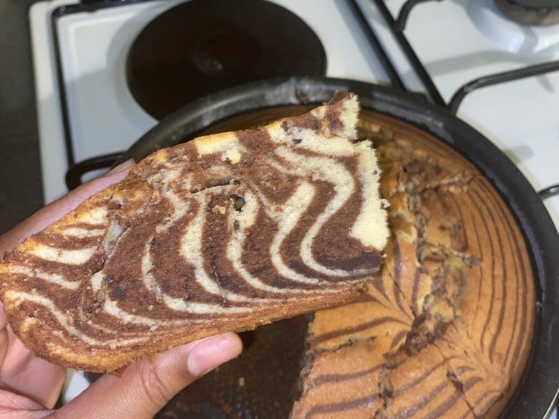 Cliquez pour zoomer ! Gâteau zébré Thermomix par mailys_34