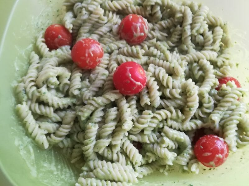 Cliquez pour zoomer ! Farfalle à la crème de courgettes Thermomix par Suzywan