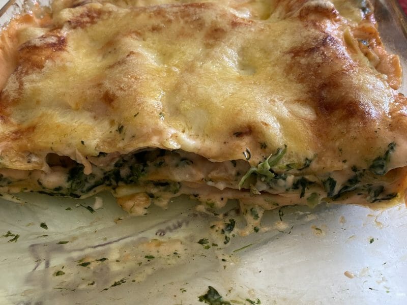Cliquez pour zoomer ! Lasagnes au saumon et aux épinards Thermomix par cloe14