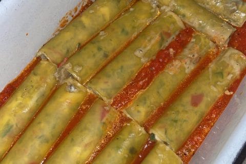 Cliquez pour zoomer ! Cannellonis farcis aux aubergines et courgettes Thermomix par sarah59460