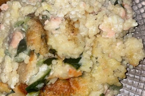 Cliquez pour zoomer ! Gratin de perles, saumon et courgettes Thermomix par sarah59460