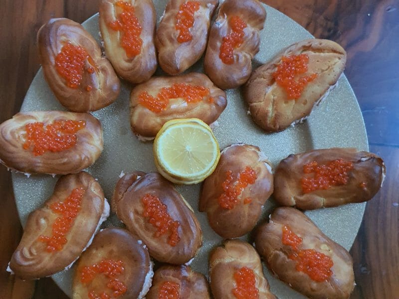 Cliquez pour zoomer ! Mini éclairs au saumon fumé Thermomix par Vv84120