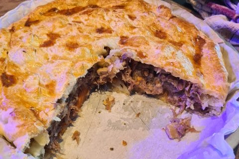 Cliquez pour zoomer ! Tourte aux cuisses de canard confites et champignons Thermomix par ionion08