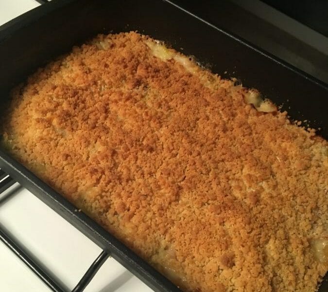 Cliquez pour zoomer ! Crumble courgettes, chèvre et lardons Thermomix par alex2687