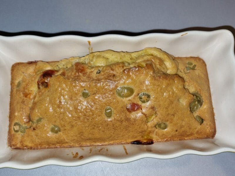 Cliquez pour zoomer ! Cake salé jambon fromage et olives Thermomix par sabri66