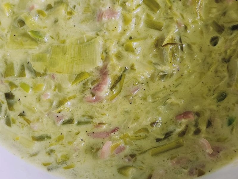 Cliquez pour zoomer ! Tagliatelles à la crème de poireaux Thermomix par severine_490
