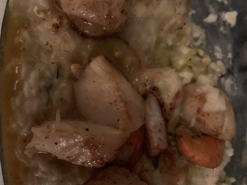 Cliquez pour zoomer ! Risotto aux Saint Jacques et poireaux Thermomix par cathy_253