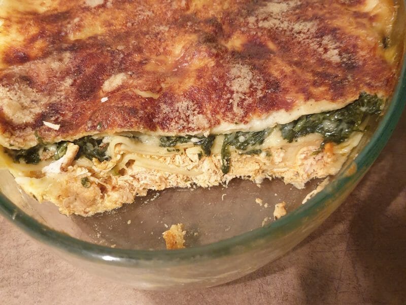 Cliquez pour zoomer ! Lasagnes au poulet et aux épinards Thermomix par adye