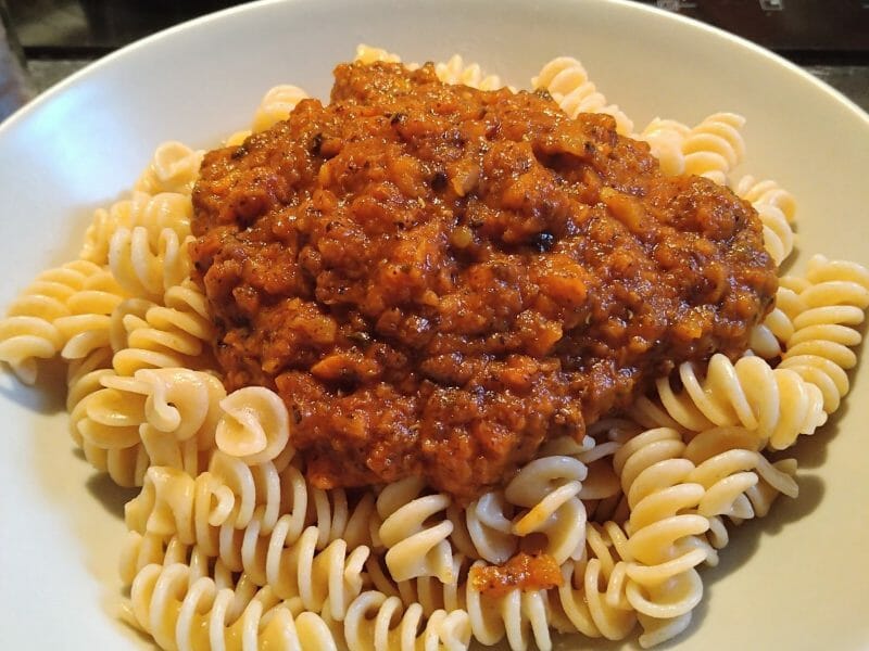 Cliquez pour zoomer ! Bolognaise végétarienne aux lentilles Thermomix par caroline_736