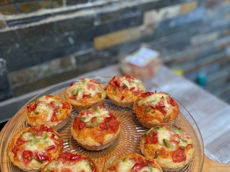 Cliquez pour zoomer ! Muffins salés façon pizza Thermomix par adelaluci