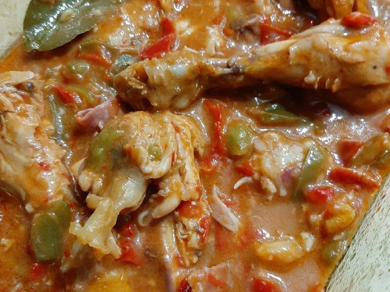 Cliquez pour zoomer ! Poulet au chilindrón Thermomix par nessie81