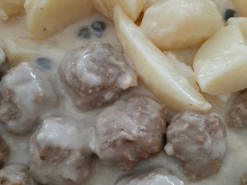 Cliquez pour zoomer ! Boulettes de viande sauce aux câpres Thermomix par nessie81