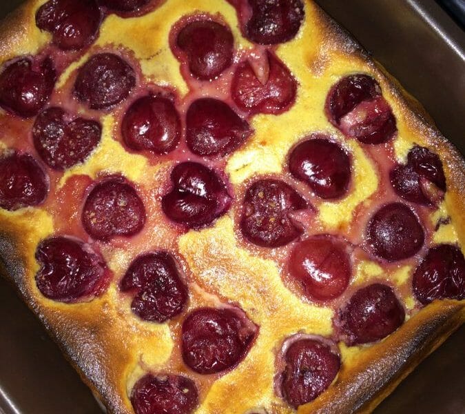 Cliquez pour zoomer ! Clafoutis aux cerises Thermomix par mamzellebonsplans